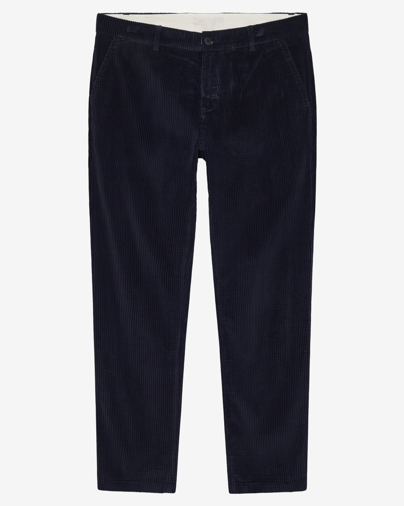 KnowledgeCotton Apparel - MEN Chuck regular corduroy pants Pants 1412 Night Sky