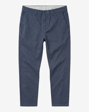 KnowledgeCotton Apparel - MEN Chuck regular flannel pants Pants 1226 Vintage Indigo
