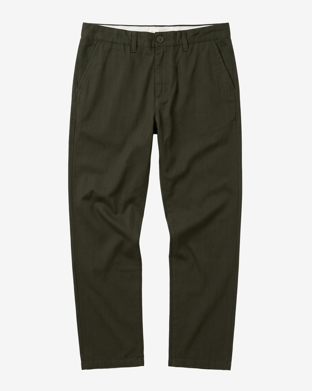 KnowledgeCotton Apparel - MEN Chuck regular herringbone pants Pants 1090 Forest Night