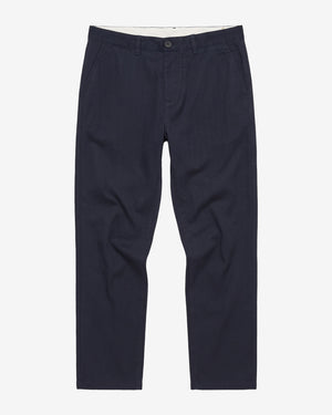 KnowledgeCotton Apparel - MEN Chuck regular herringbone pants Pants 1412 Night Sky