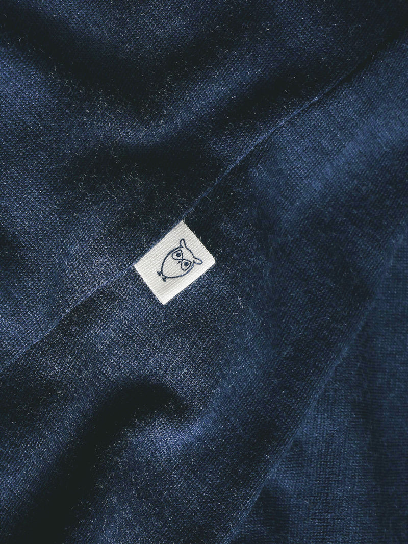 KnowledgeCotton Apparel - WMN Dynamic Wool 175 Single constructed long sleeve t-shirt - RWS Long Sleeves 1001 Total Eclipse