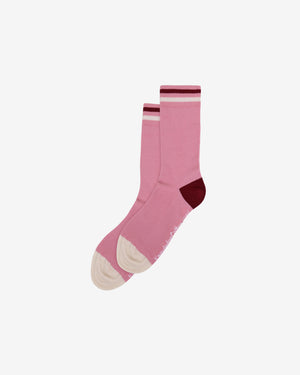 KnowledgeCotton Apparel - UNI Colorblock socks Socks 1503 Orchid Haze