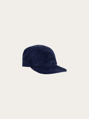 KnowledgeCotton Apparel - UNI Corduroy 5-panel cap Caps 1412 Night Sky