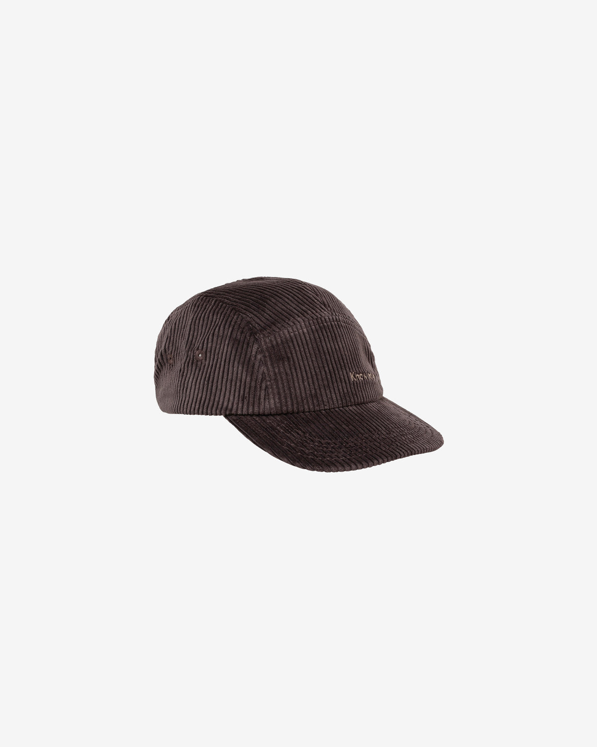KnowledgeCotton Apparel - UNI Corduroy 5-panel cap Caps 1487 Chocolate Torte