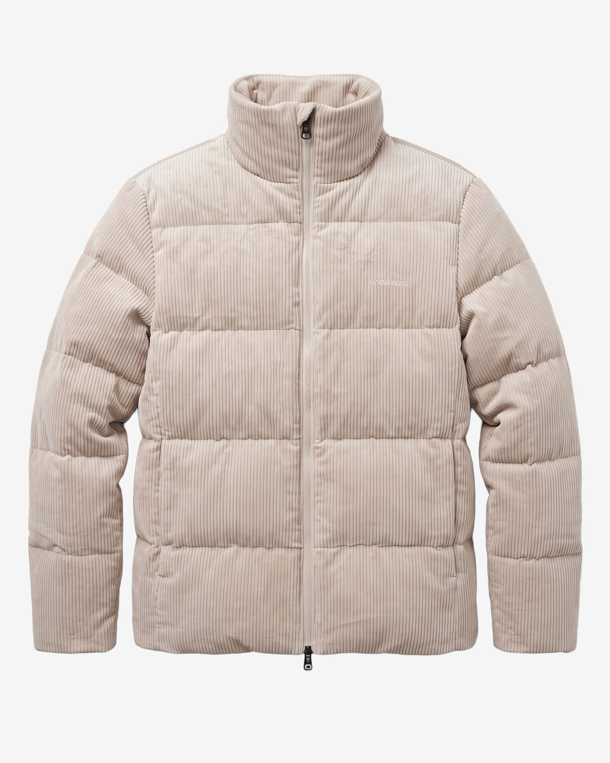 KnowledgeCotton Apparel - MEN Corduroy Puffer Jacket Jackets 1228 Light feather gray