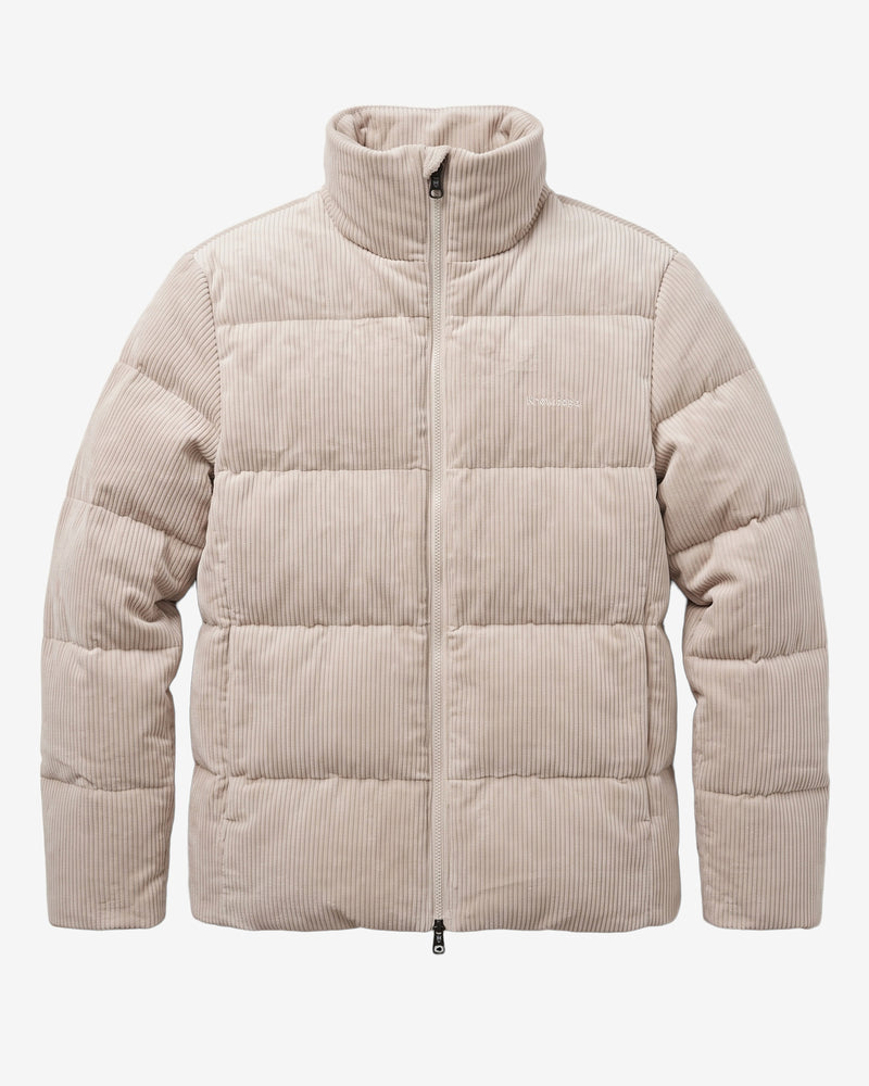 KnowledgeCotton Apparel - MEN Corduroy Puffer Jacket Jackets 1228 Light feather gray