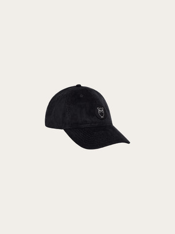 KnowledgeCotton Apparel - UNI Corduroy badge cap Caps 1412 Night Sky