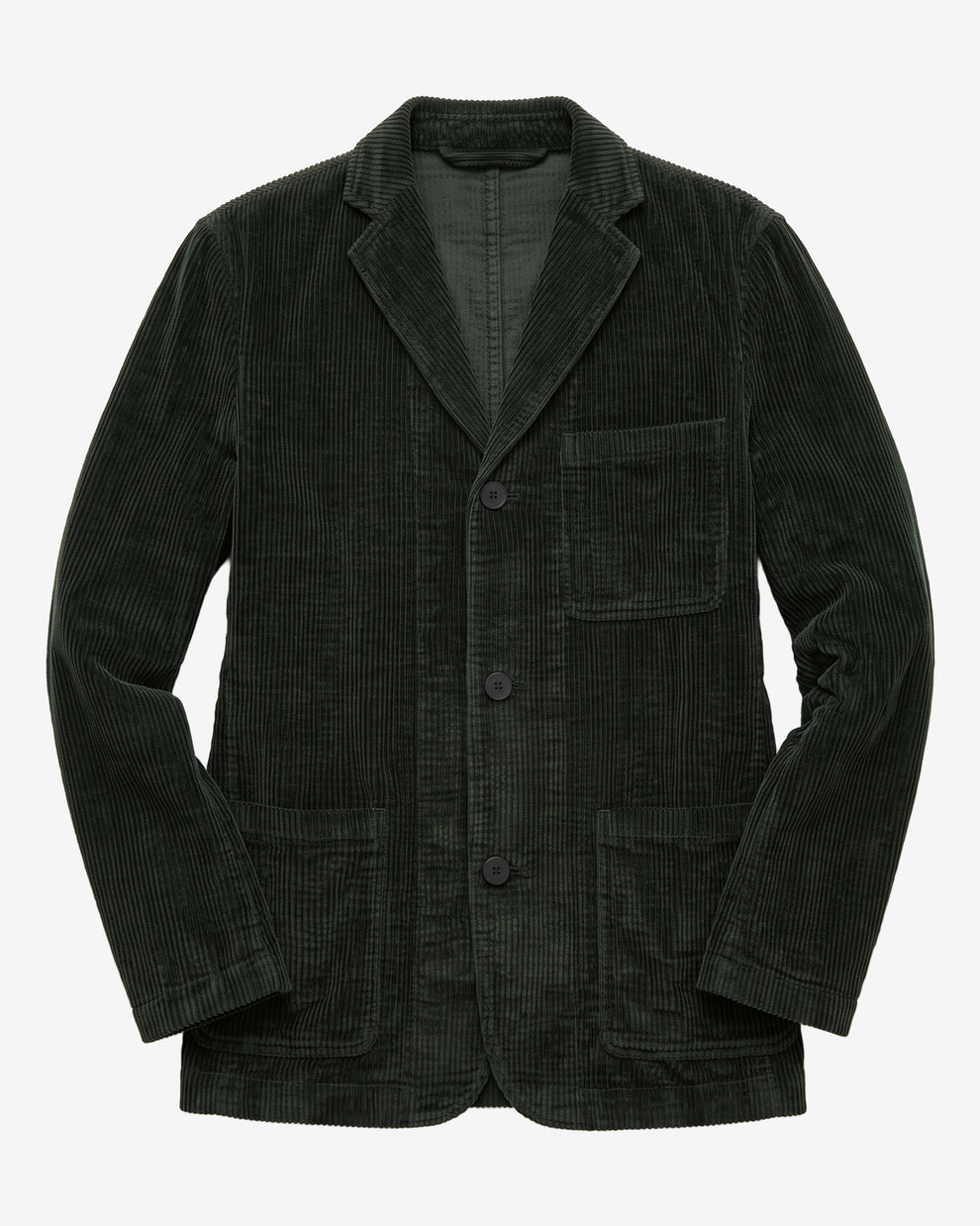 KnowledgeCotton Apparel - MEN Corduroy blazer Overshirts 1090 Forest Night