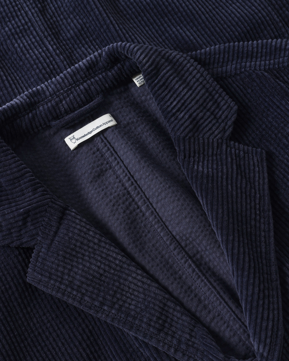 KnowledgeCotton Apparel - MEN Corduroy blazer Overshirts 1412 Night Sky