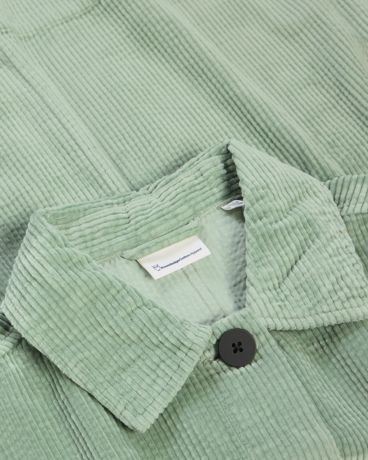 KnowledgeCotton Apparel - WMN Corduroy overshirt Overshirts 1396 Lily Pad