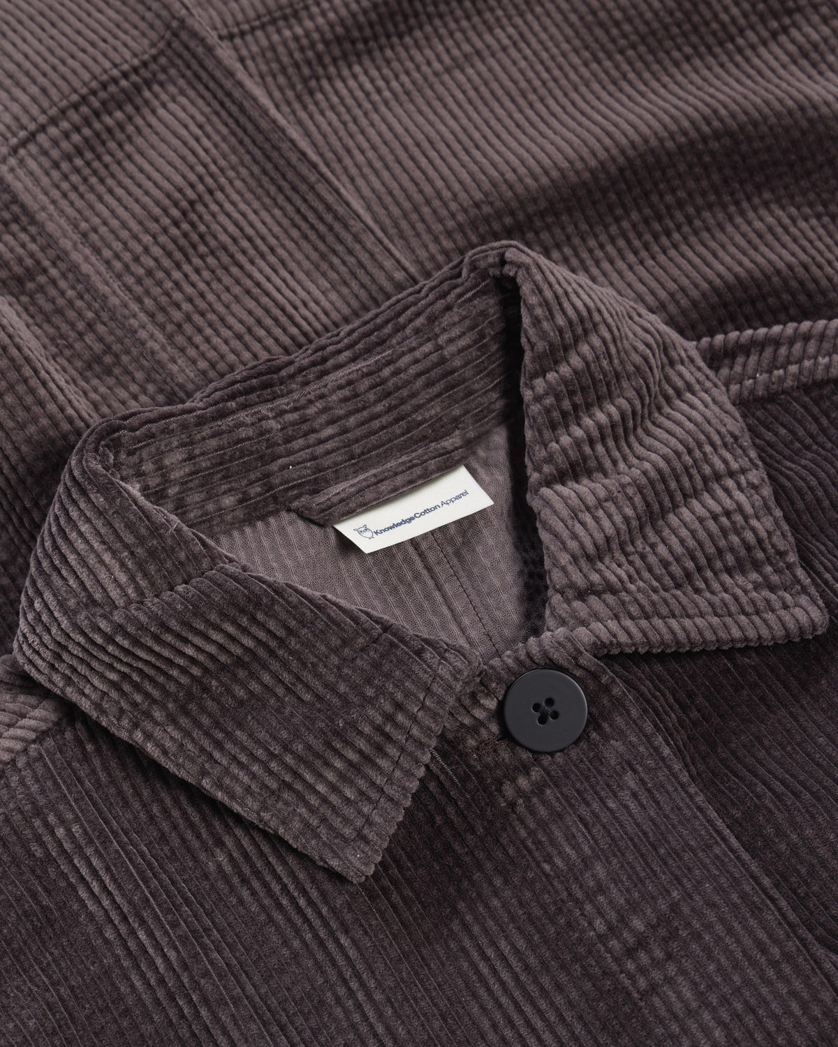 KnowledgeCotton Apparel - WMN Corduroy overshirt Overshirts 1487 Chocolate Torte