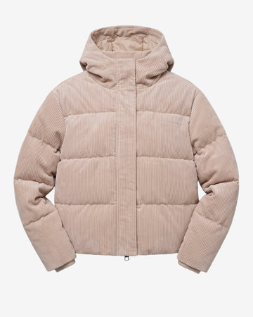 KnowledgeCotton Apparel - WMN Corduroy puffer jacket Jackets 1228 Light feather gray