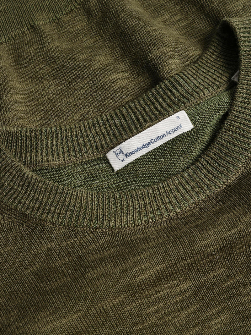 KnowledgeCotton Apparel - WMN Crew neck knit Tencel™ Knits 1090 Forrest Night