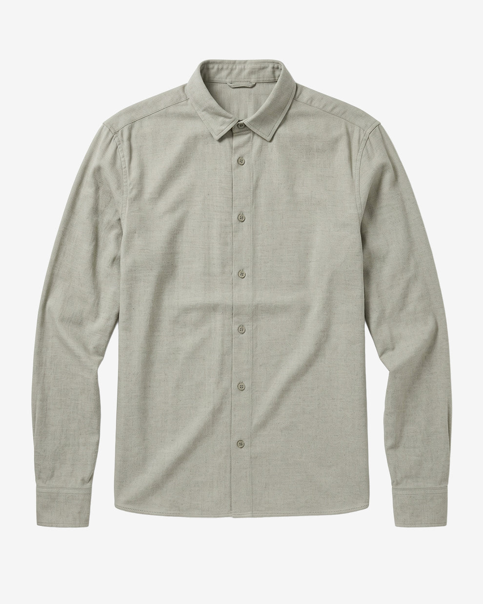 KnowledgeCotton Apparel - MEN Dune light twill shirt Shirts 1068 Burned Olive