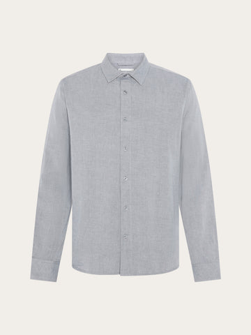 KnowledgeCotton Apparel - MEN Dune light twill shirt Shirts 1226 Vintage Indigo