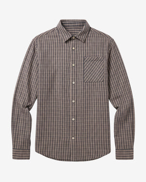 KnowledgeCotton Apparel - MEN Dune regular check shirt Shirts 7021 blue check