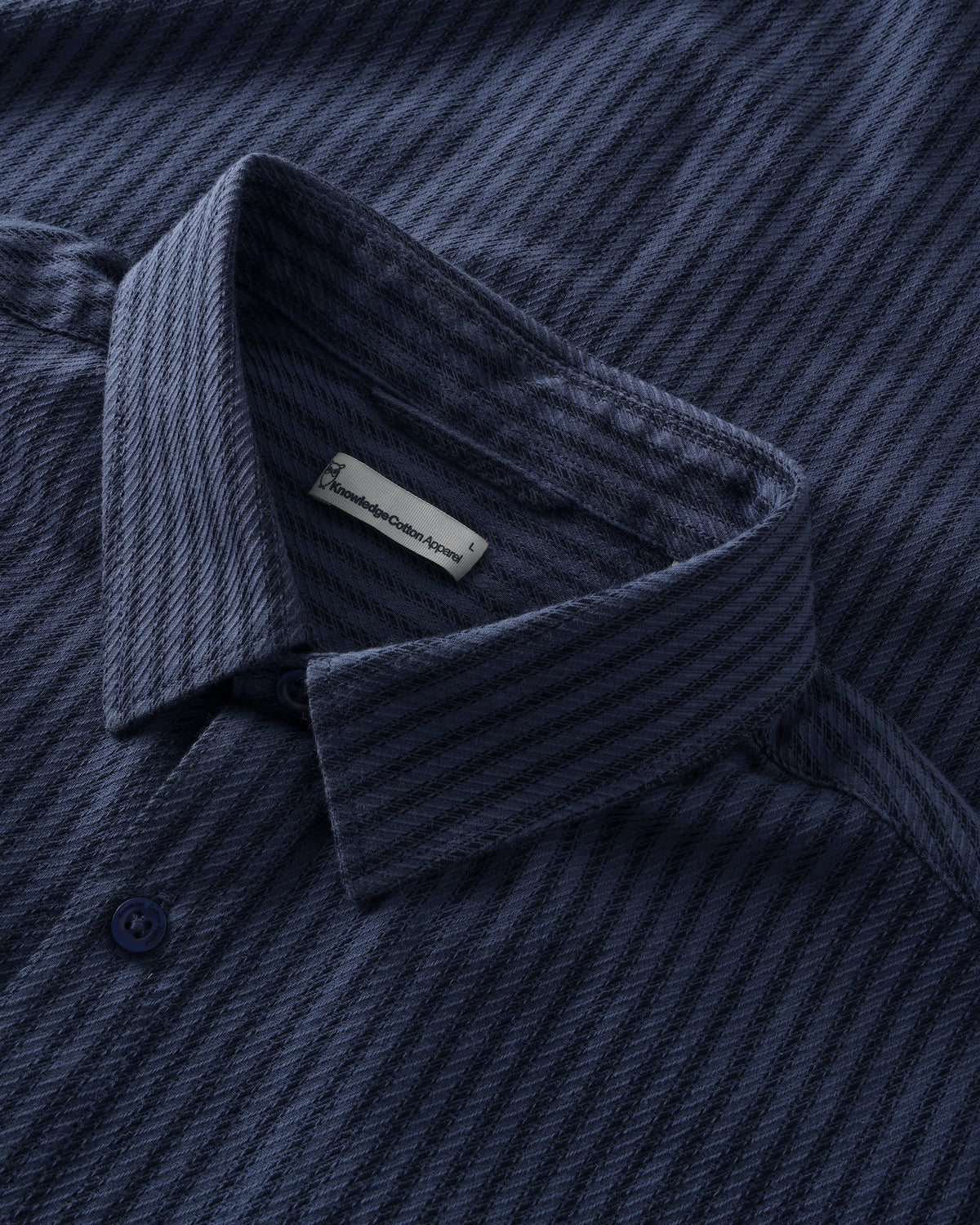 KnowledgeCotton Apparel - MEN Dune regular stripe shirt Shirts 7032 Multi check