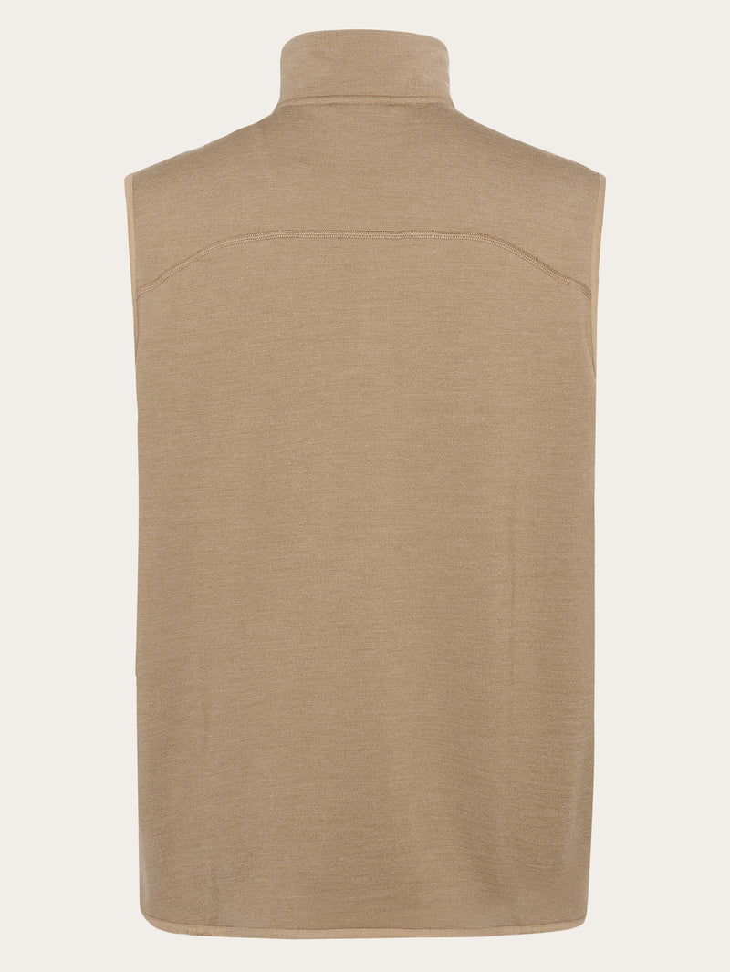 KnowledgeCotton Apparel - MEN Dynamic Wool  320 Fleece vest Fleeces 1019 Tuffet