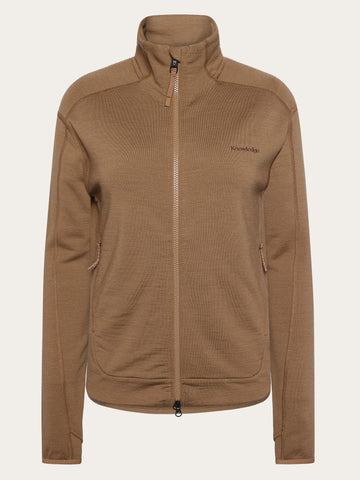 KnowledgeCotton Apparel - WMN Dynamic wool fleece full zip Fleeces 1019 Tuffet