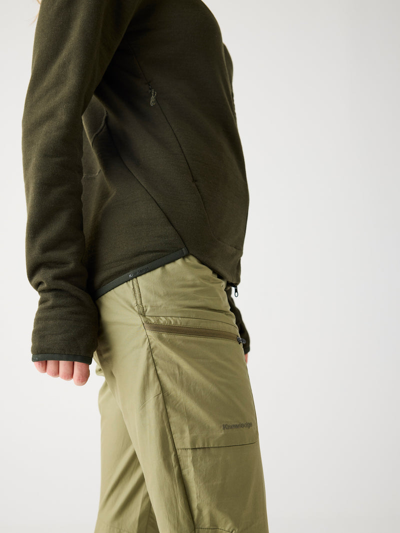 KnowledgeCotton Apparel - WMN Dynamic wool fleece full zip Fleeces 1090 Forrest Night