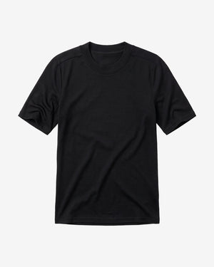 KnowledgeCotton Apparel - WMN Dynamic wool t-shirt T-shirts 1300 Black Jet