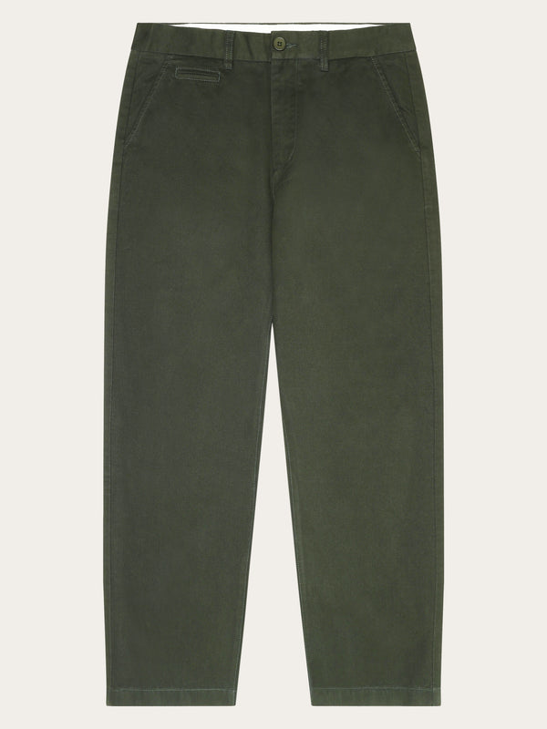 KnowledgeCotton Apparel - MEN FLINT Organic Cotton Twill Chino GOTS/Vegan Pants 1090 Forrest Night