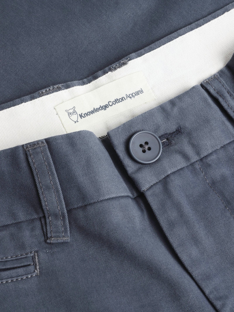 KnowledgeCotton Apparel - MEN Flint wide chino pants Pants 1226 Vintage Indigo