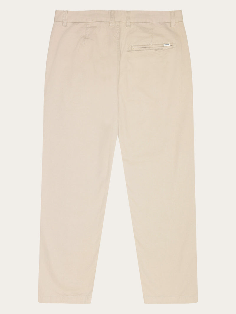KnowledgeCotton Apparel - MEN FLINT Organic Cotton Twill Chino GOTS/Vegan Pants 1228 Light feather gray