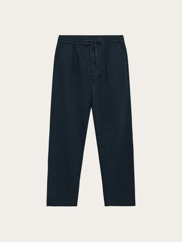 KnowledgeCotton Apparel - MEN Fig comfort canvas pants Pants 1001 Total Eclipse