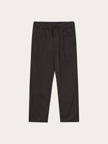 KnowledgeCotton Apparel - MEN Fig comfort canvas pants Pants 1487 Chocolate Torte