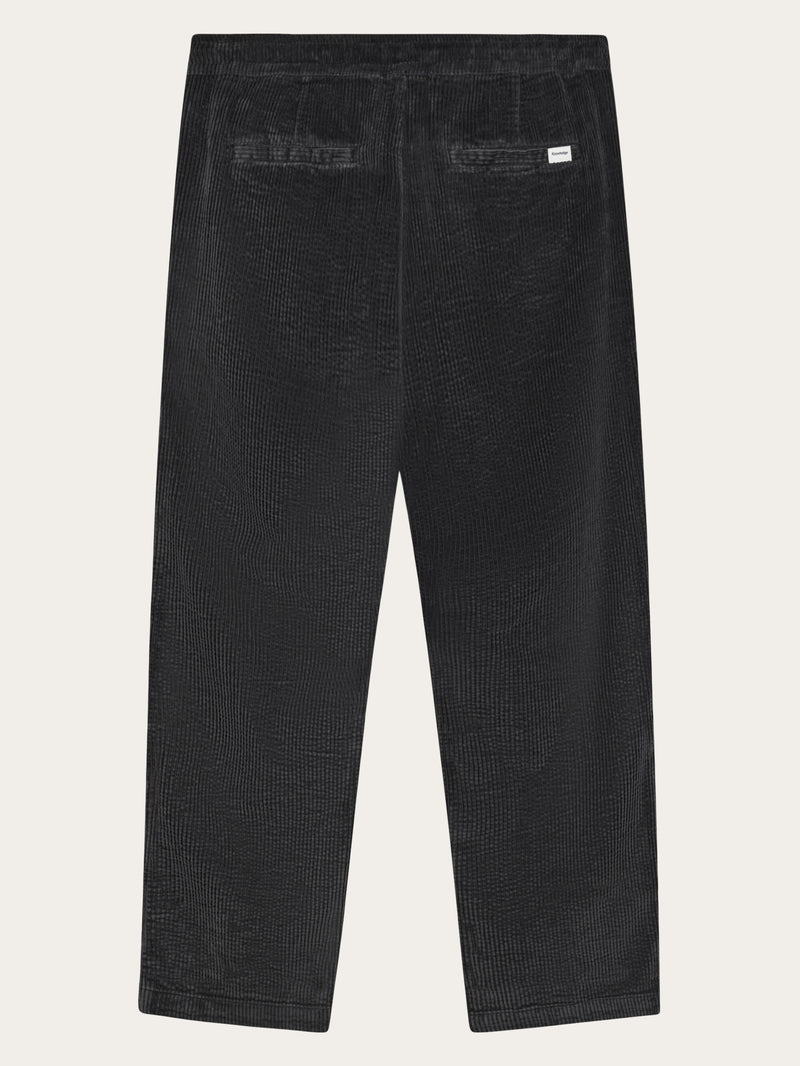 KnowledgeCotton Apparel - MEN Fig comfort corduroy pants Pants 1300 Black Jet