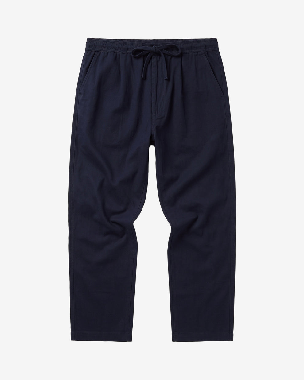 KnowledgeCotton Apparel - MEN Fig comfort herringbone pants Pants 1412 Night Sky