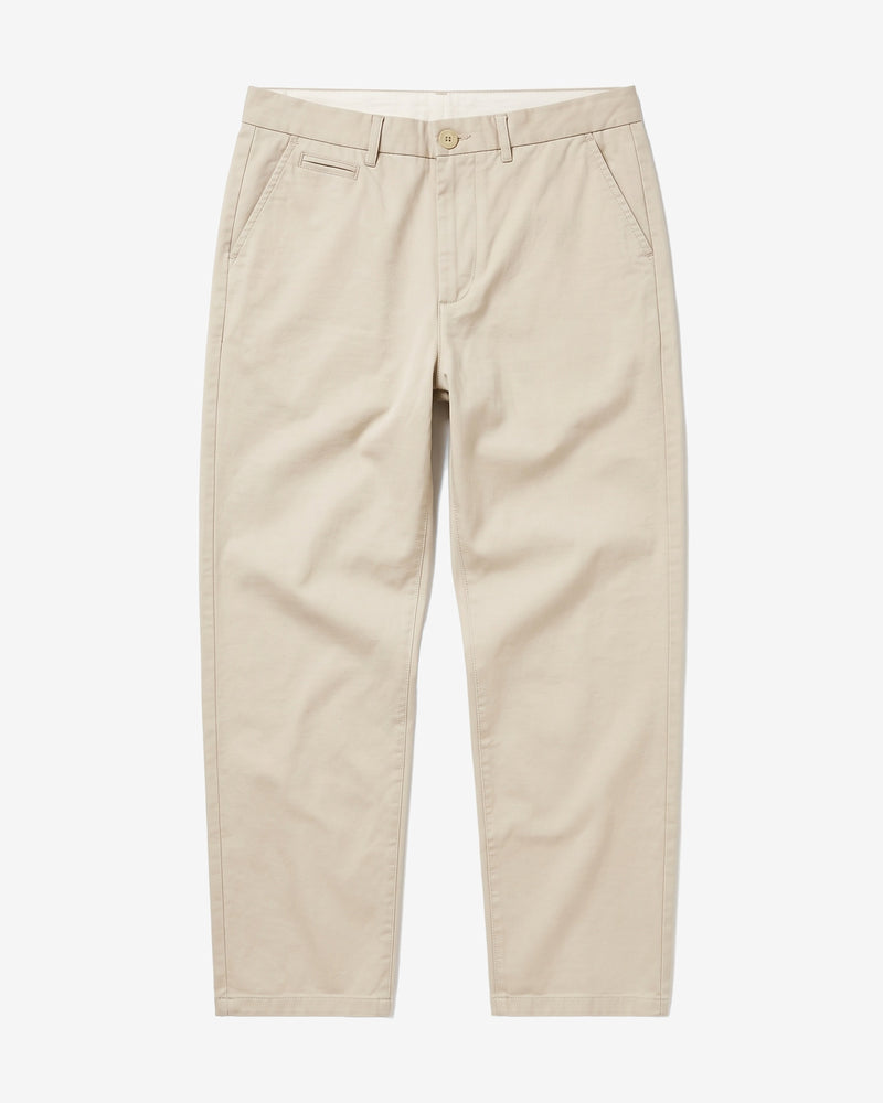 KnowledgeCotton Apparel - MEN Flint wide chino pants Pants 1228 Light feather gray
