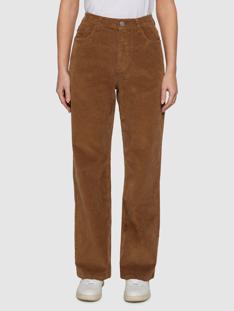 KnowledgeCotton Apparel - WMN Organic Cotton Gale Corduroy Pants GOTS Pants 1121 Dachshund