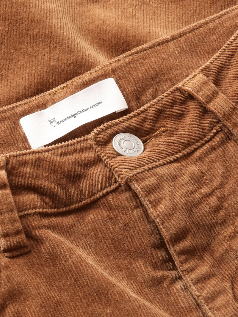 KnowledgeCotton Apparel - WMN Organic Cotton Gale Corduroy Pants GOTS Pants 1121 Dachshund