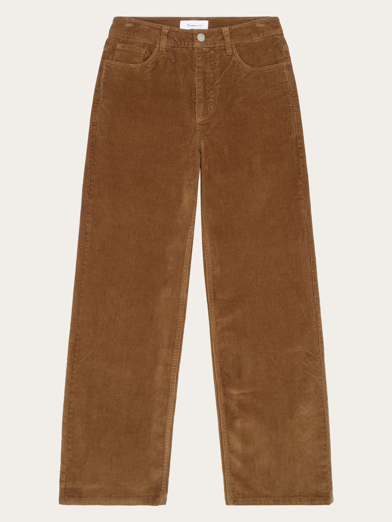 KnowledgeCotton Apparel - WMN Organic Cotton Gale Corduroy Pants GOTS Pants 1121 Dachshund