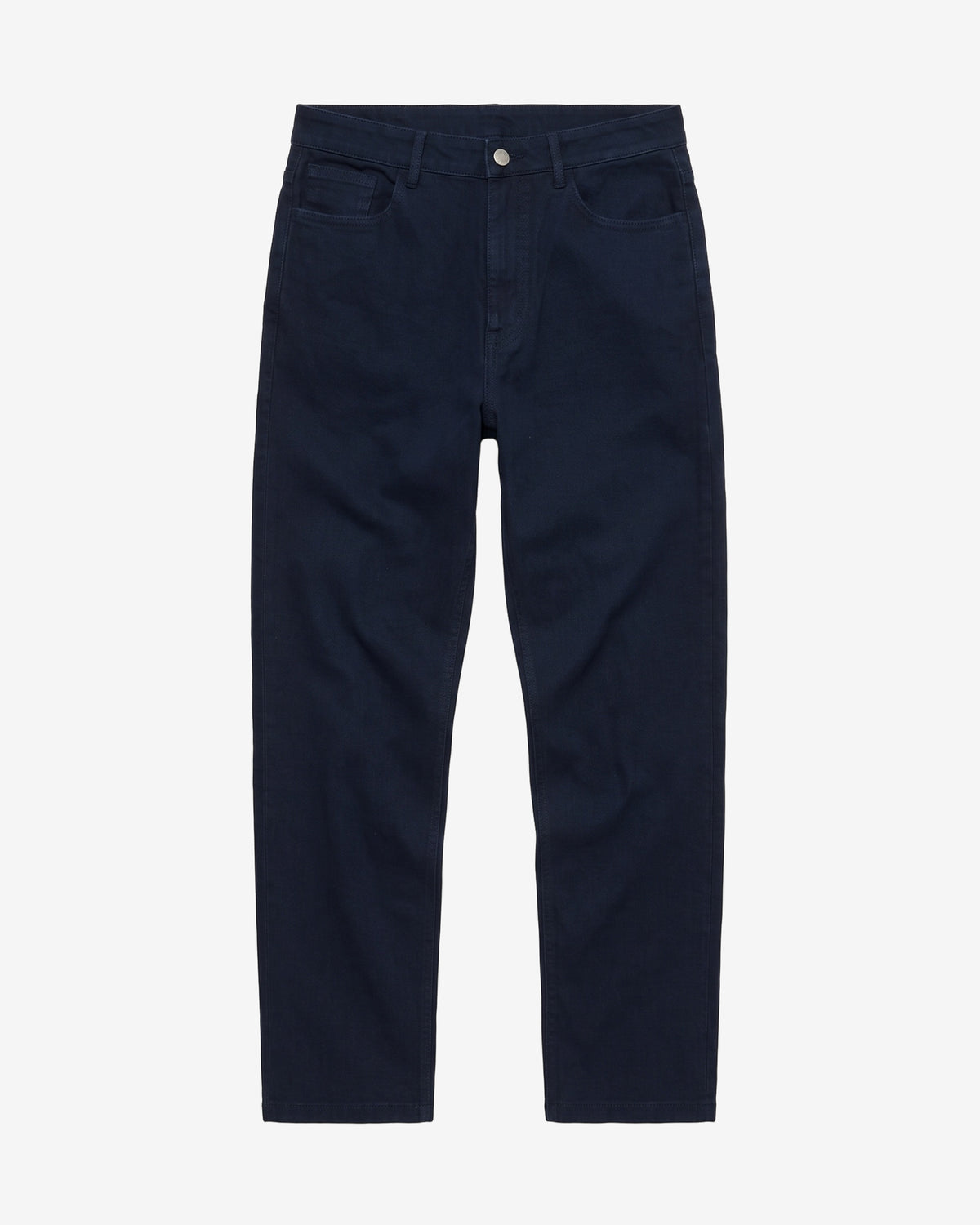 KnowledgeCotton Apparel - WMN Gale regular twill pants Pants 1412 Night Sky