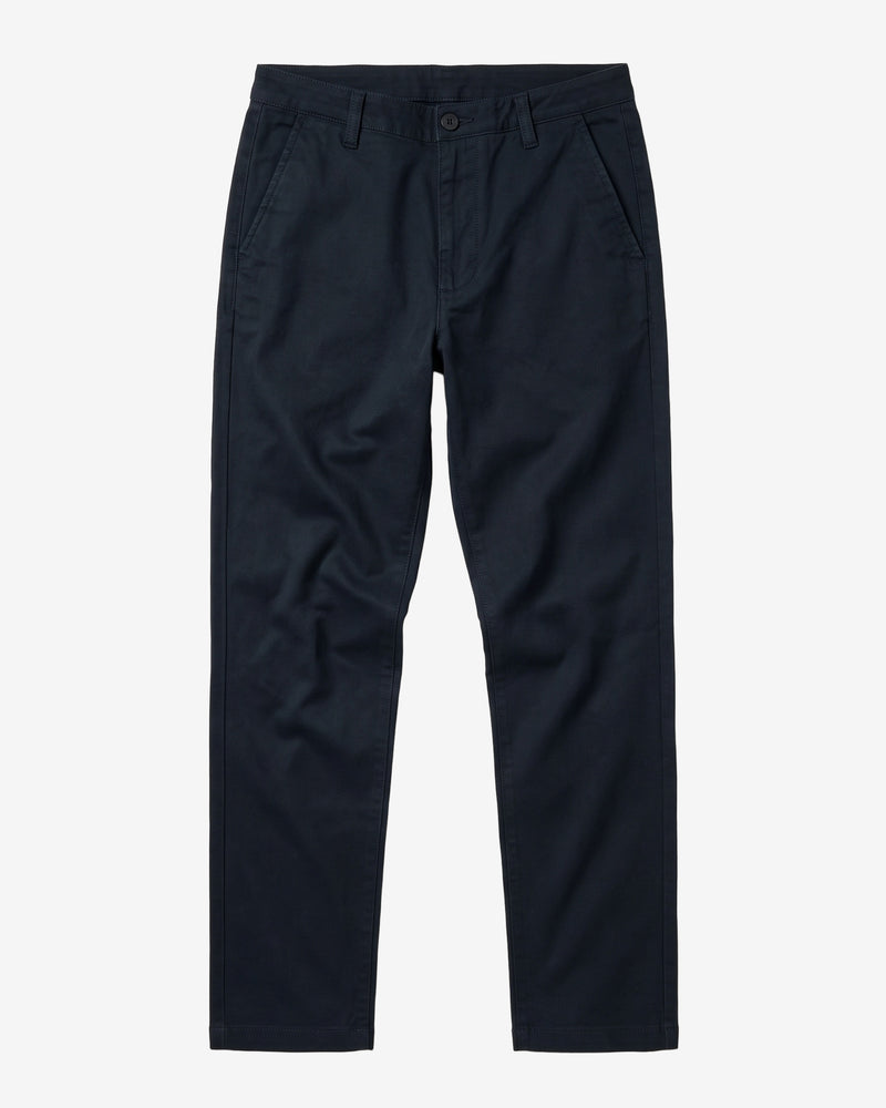 KnowledgeCotton Apparel - WMN Iris slim pique pant Pants 1300 Black Jet