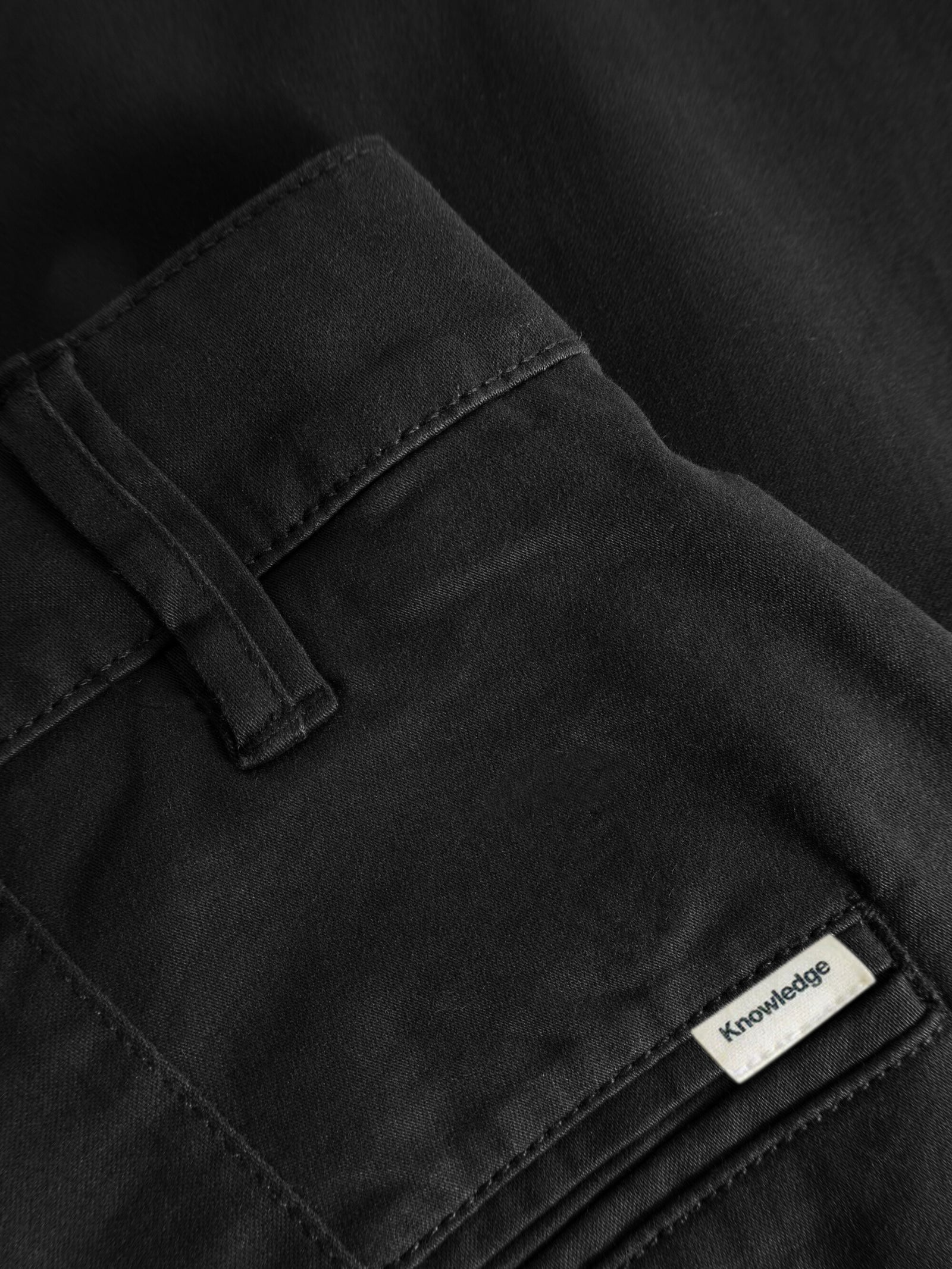 LUCA slim twill chino pants Black Jet