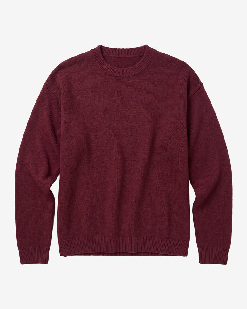 KnowledgeCotton Apparel - WMN Lambswool crew neck sweater Knits 1281 Fig