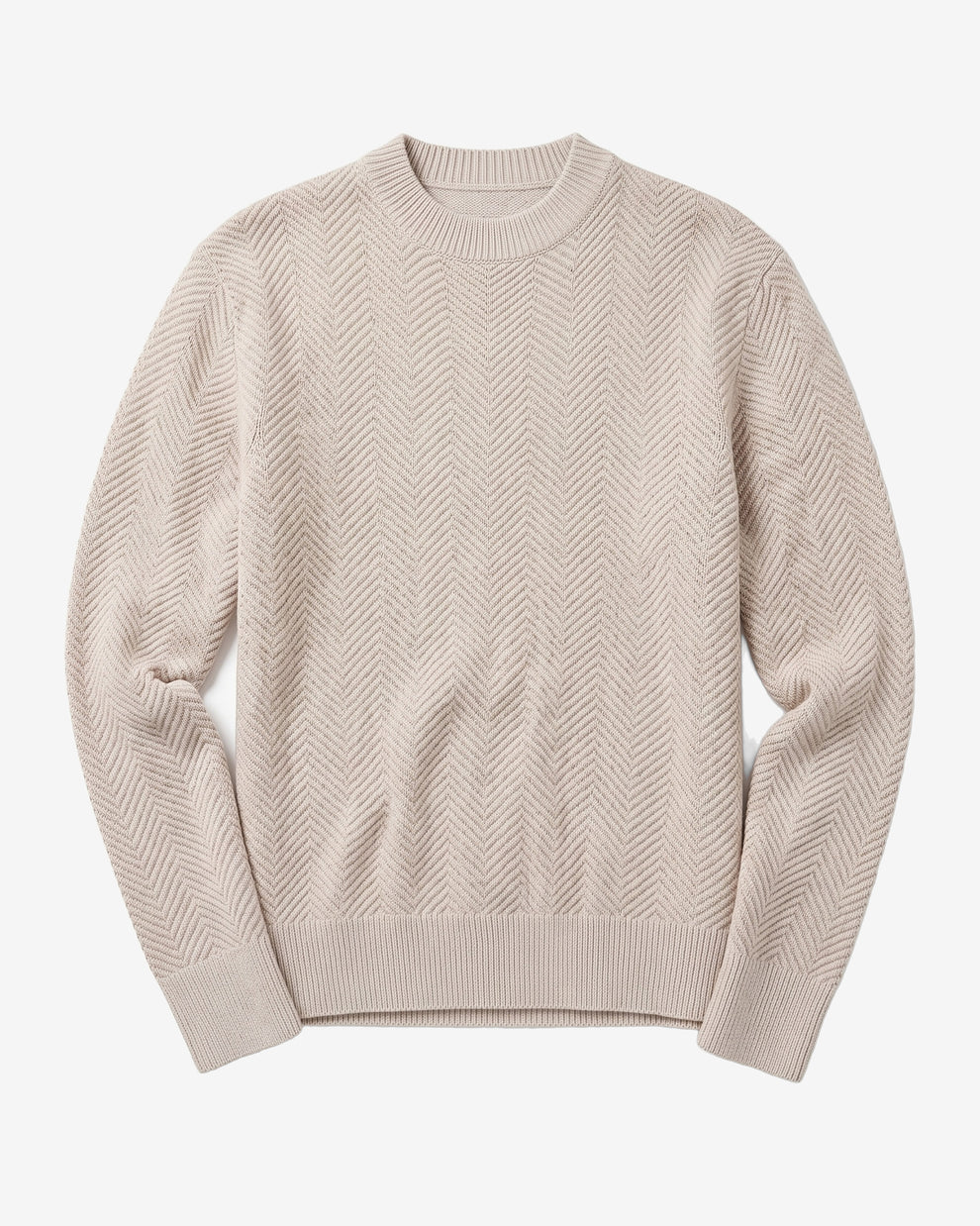 KnowledgeCotton Apparel - MEN Lambswool jacquard sweater Knits 1074 Nature Melange