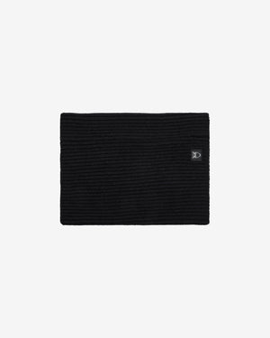 KnowledgeCotton Apparel - UNI Lambswool rib snood Scarfs 1300 Black Jet