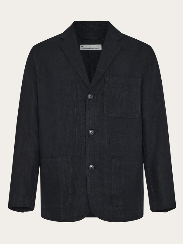 Linen blazer - Black Jet