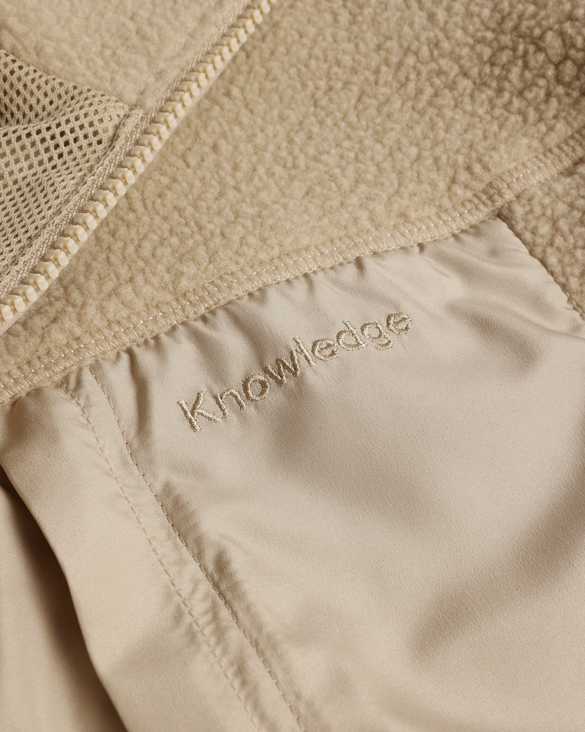 KnowledgeCotton Apparel - MEN Loose Fit Zip Fleece Fleeces 1228 Light feather gray