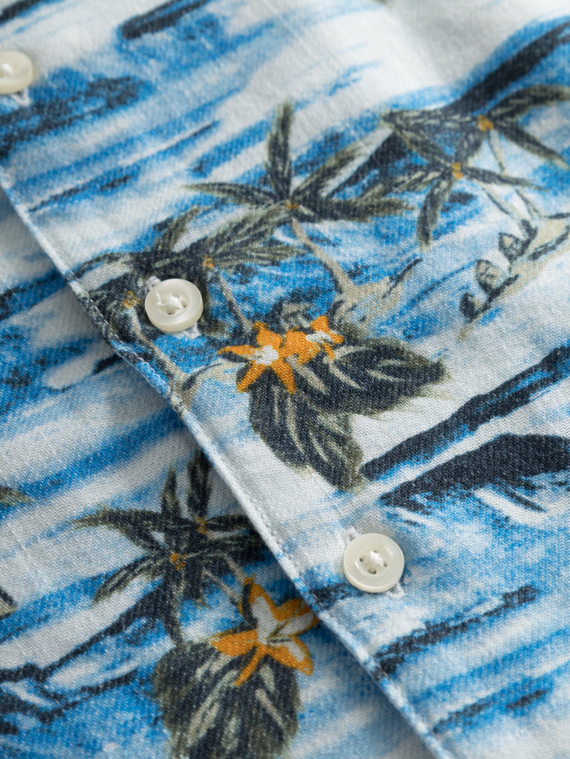 KnowledgeCotton Apparel - YOUNG Loose fit AOP short sleeved shirt Shirts 9993 AOP