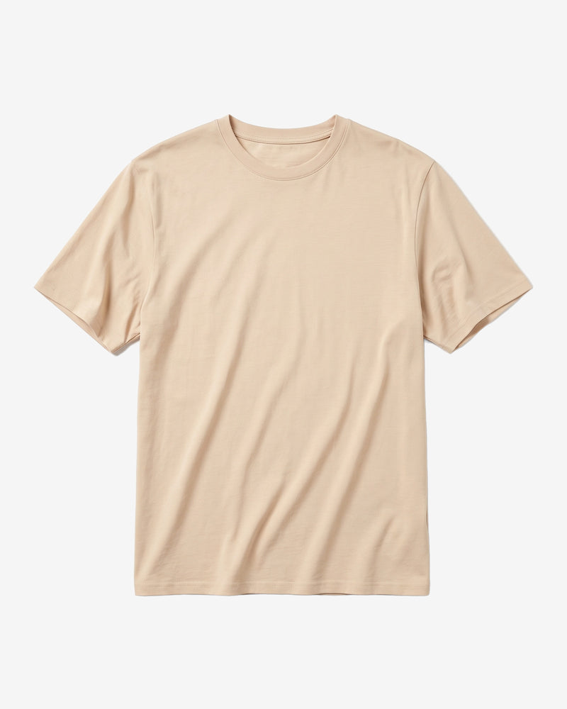 KnowledgeCotton Apparel - MEN Mercerized t-shirt T-shirts 1228 Light feather gray