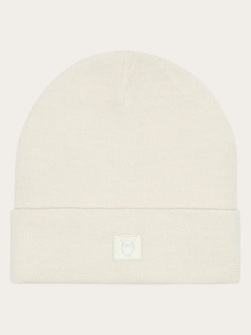 KnowledgeCotton Apparel - UNI Merino Wool Double Layer Beanie RWS Hats 1346 Kelp