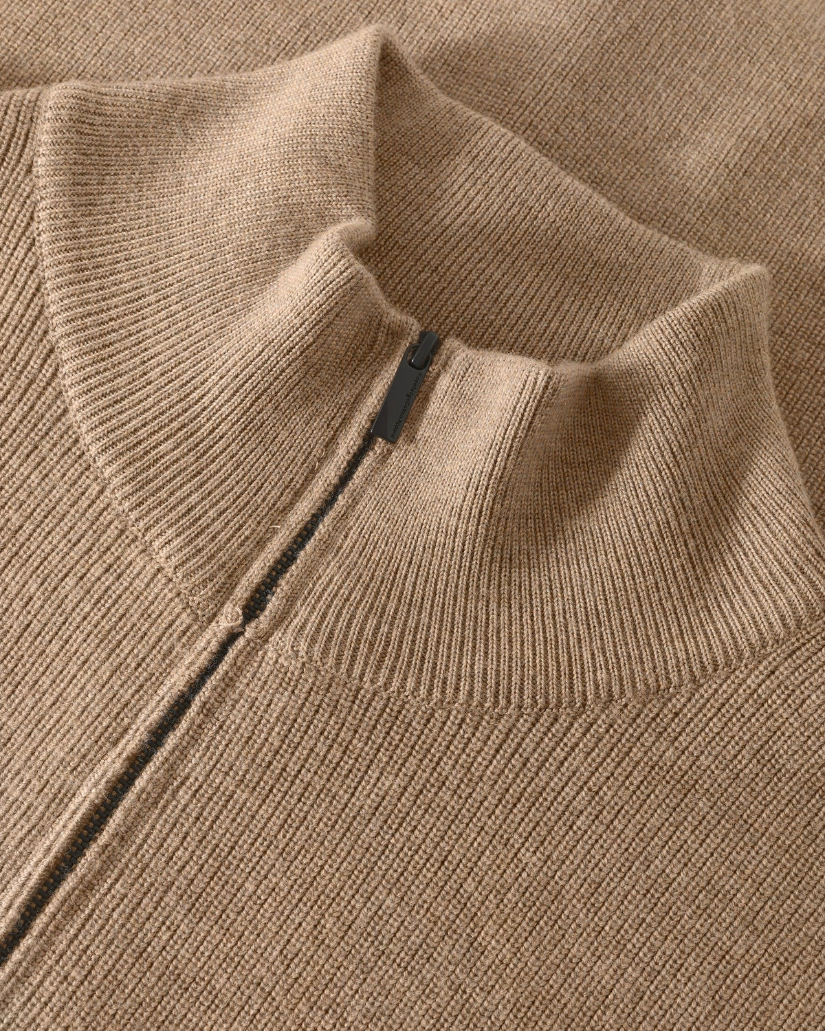 KnowledgeCotton Apparel - MEN Merino full zip sweater Knits 1336 Kelp melange