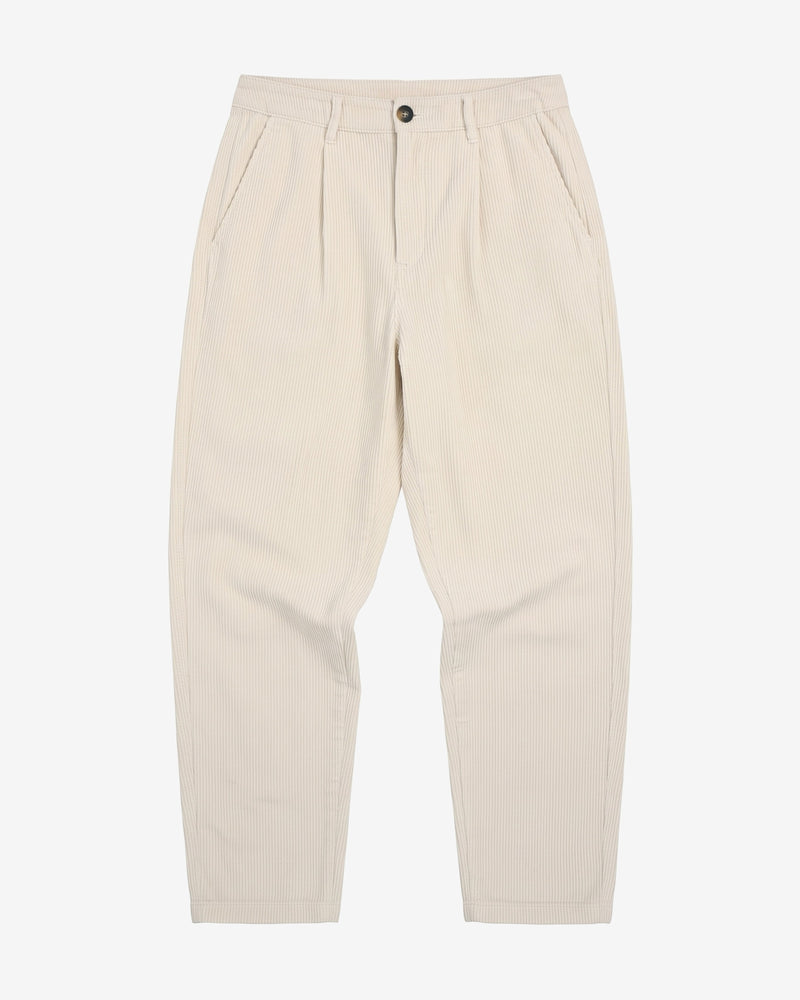 KnowledgeCotton Apparel - WMN Organic Cotton Chloe Corduroy Pant GOTS Pants 1387 Egret