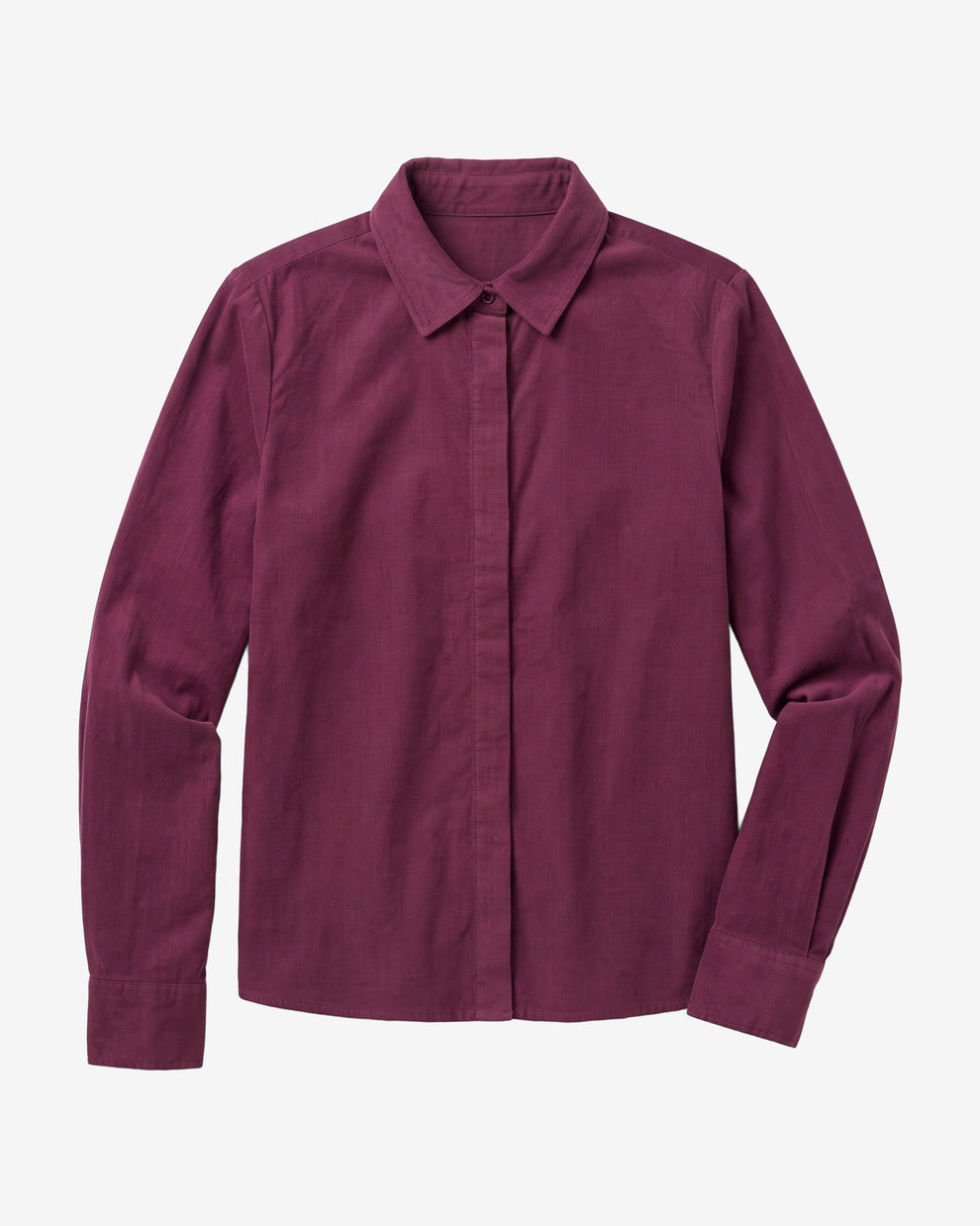 KnowledgeCotton Apparel - WMN Organic Cotton Corduroy Shirt GOTS Shirts 1281 Fig